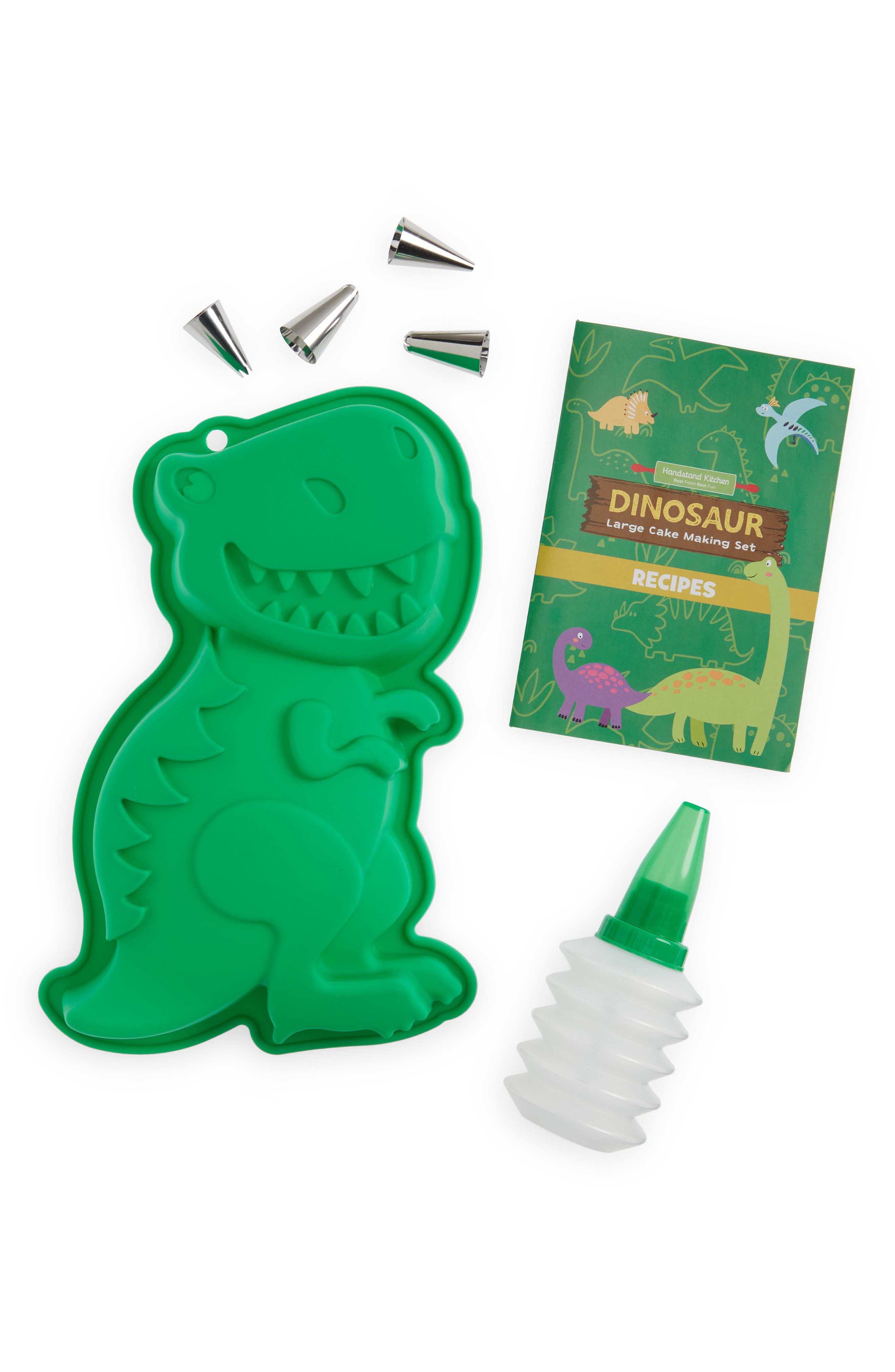 handstand kitchen dinosaur cake making set