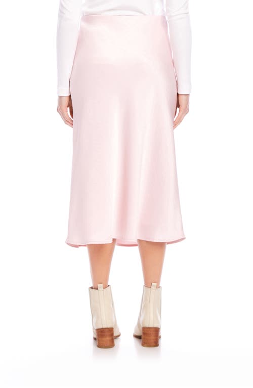 KAREN KANE KAREN KANE BIAS CUT SATIN MIDI SKIRT 