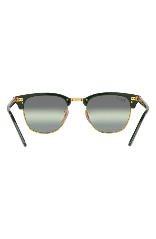 Ray Ban 55mm Square Clubmaster In Green