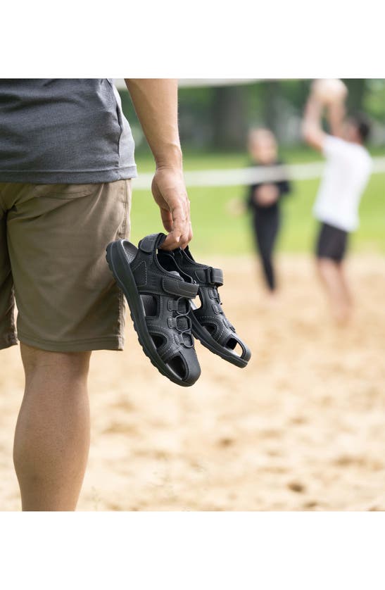 Shop Nunn Bush Huck Sport Sandal In Black