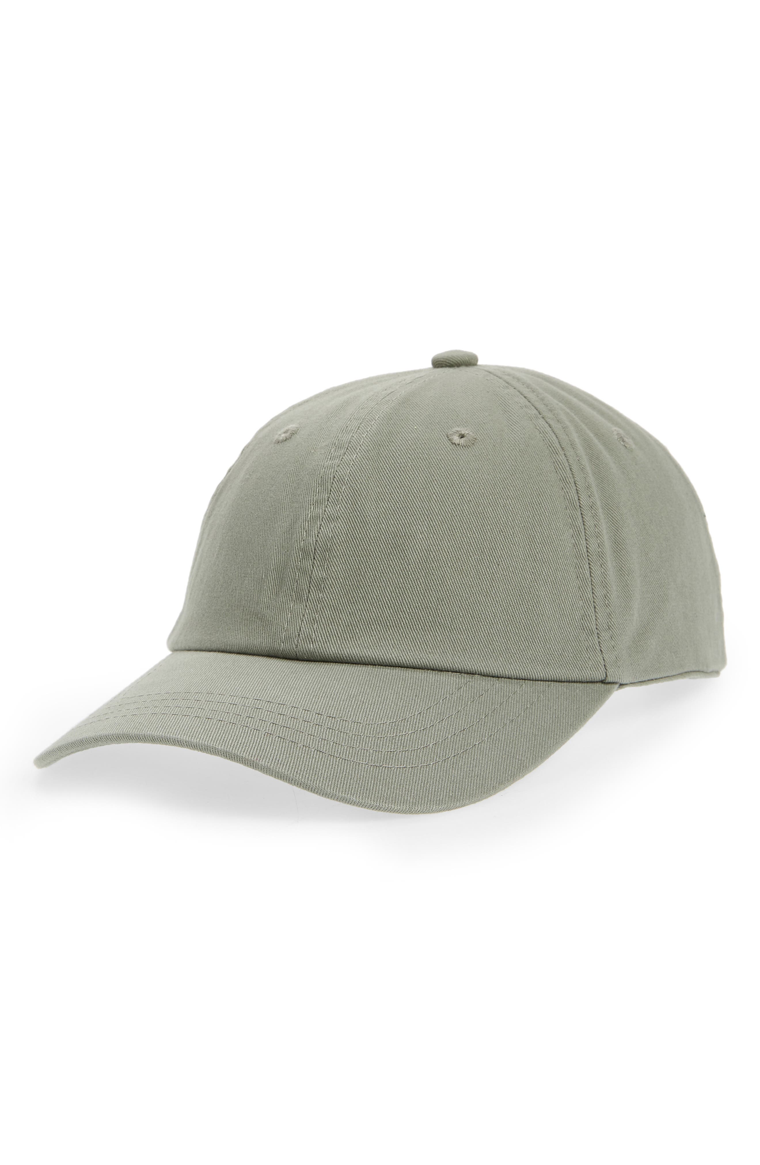 Acne Studios Logo Embroidered Baseball Cap in Sage Green at Nordstrom