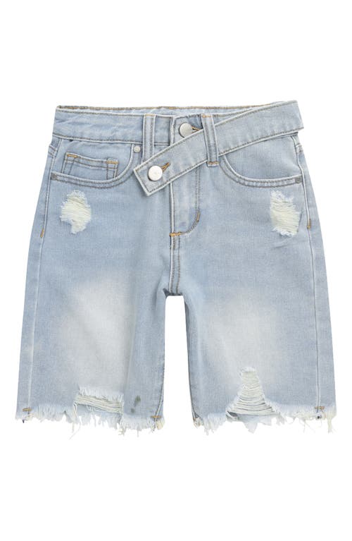 Joe's Kids' Celia Ripped Denim Bermuda Shorts Bracing Blue Wash at Nordstrom,