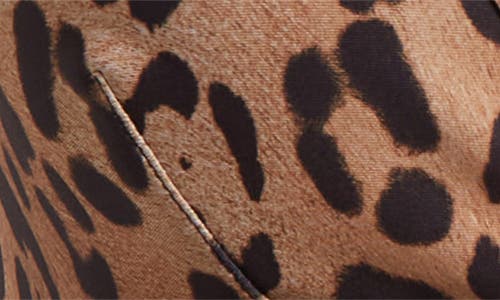 DOLCE & GABBANA DOLCE&GABBANA LEOPARD PRINT LOGO BRA TOP