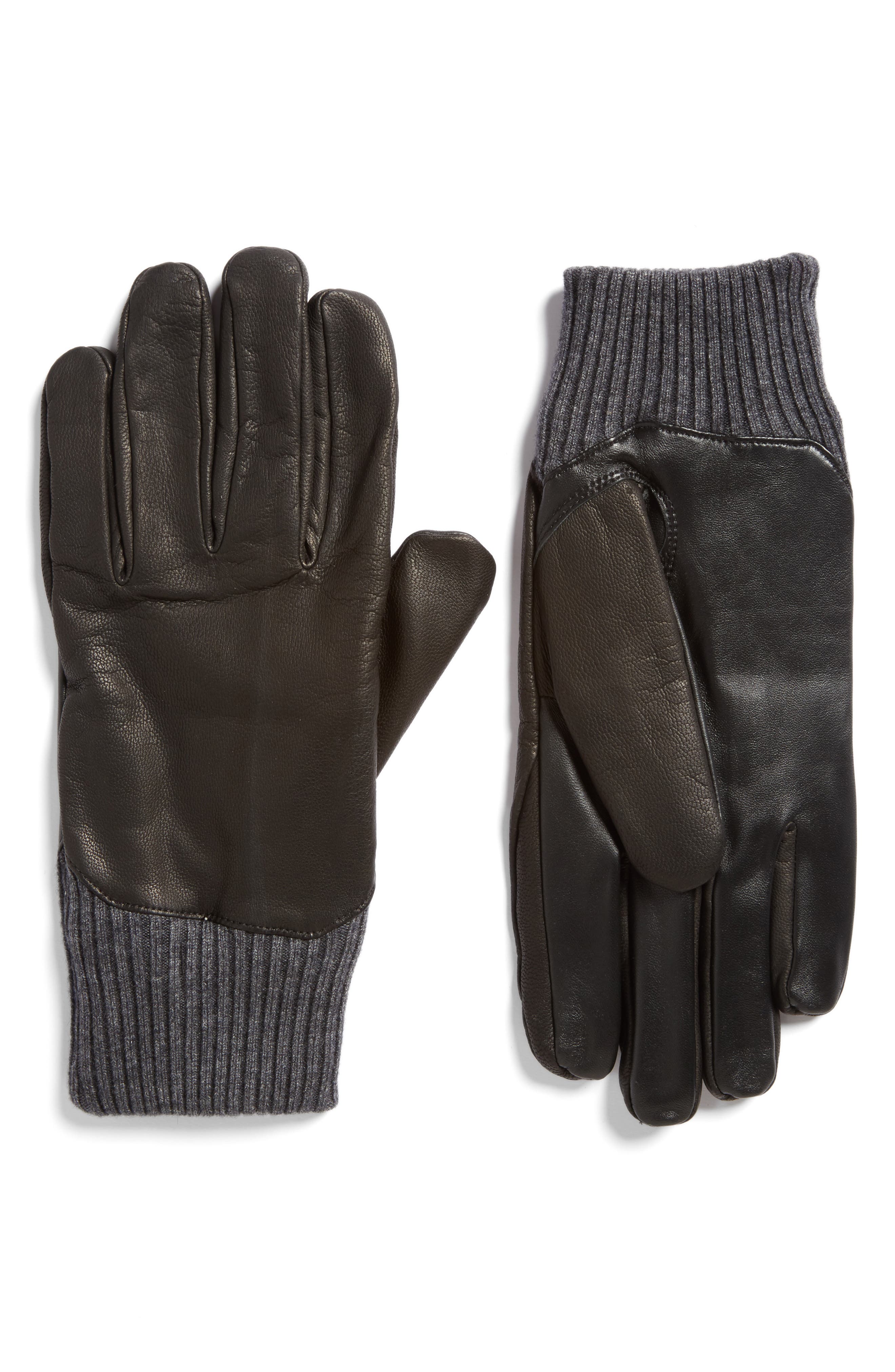 UGG® Leather Tech Gloves Nordstrom