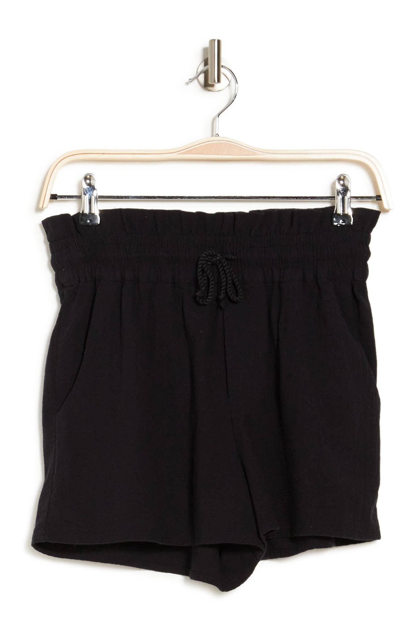Abound Paperbag Drawstring Shorts In Black