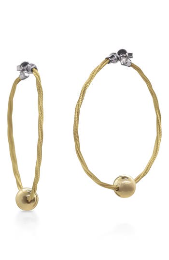 Shop Alor ® Rope Hoop Earrings In Yellow