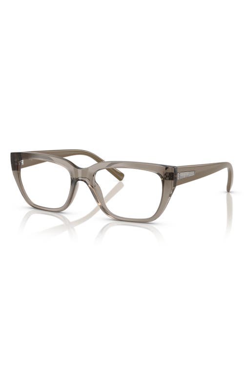 Vogue 51mm Pillow Optical Glasses In Transparent Grey