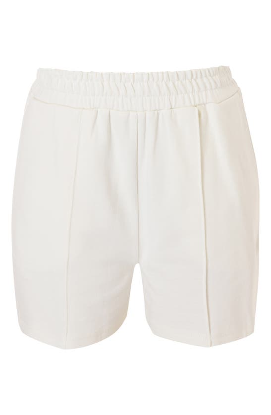 Shop Sweaty Betty After Class Cotton Blend Shorts In Lily White