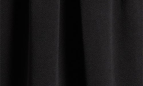 24seven Comfort Apparel Elastic Waist Pleated Pocket Midi Skirt In Black