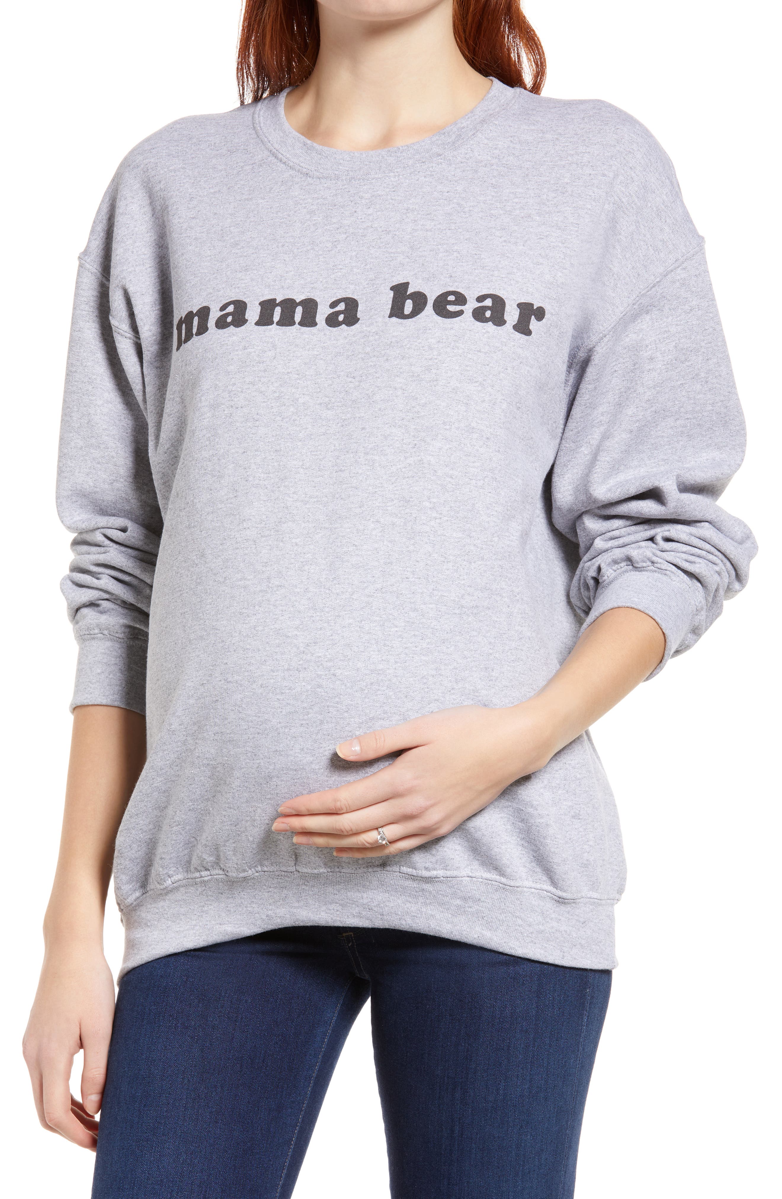 maternity fleece pullover
