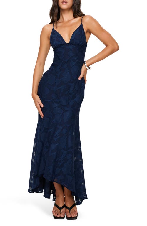 Shop Princess Polly Cyrene Sleeveless Maxi Dress In Navy