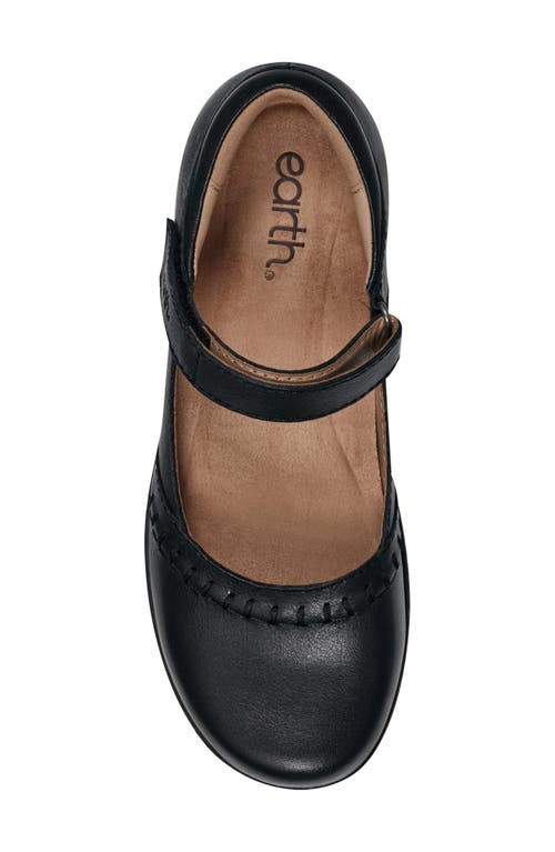 Earth Kalece Womens Adjustable Leather Mary Jane Heels In Black