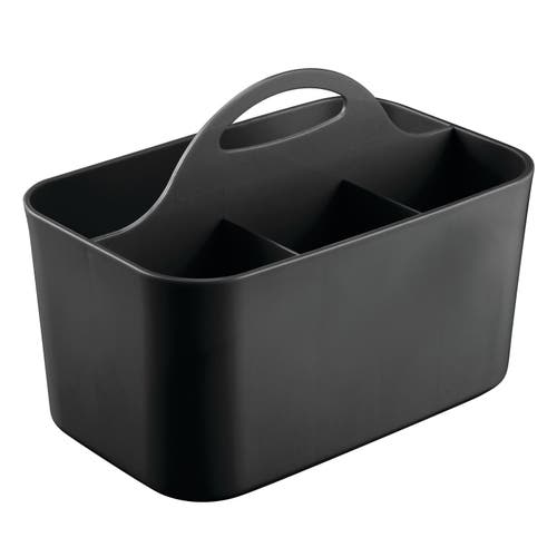 mDesign Plastic Shower Caddy Storage Organizer Basket with Handle in Black at Nordstrom