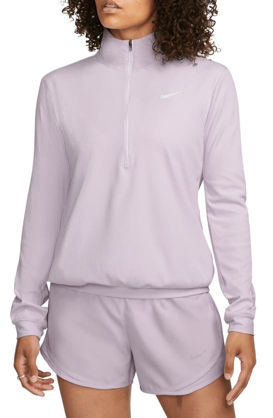 Nike Women's Element 1/2-zip Running Top (plus Size) In Doll/ Barely Grape