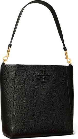 Tory Burch Women's Mcgraw Textured Small Bucket Bag, Wine, Red, One Size -  Yahoo Shopping