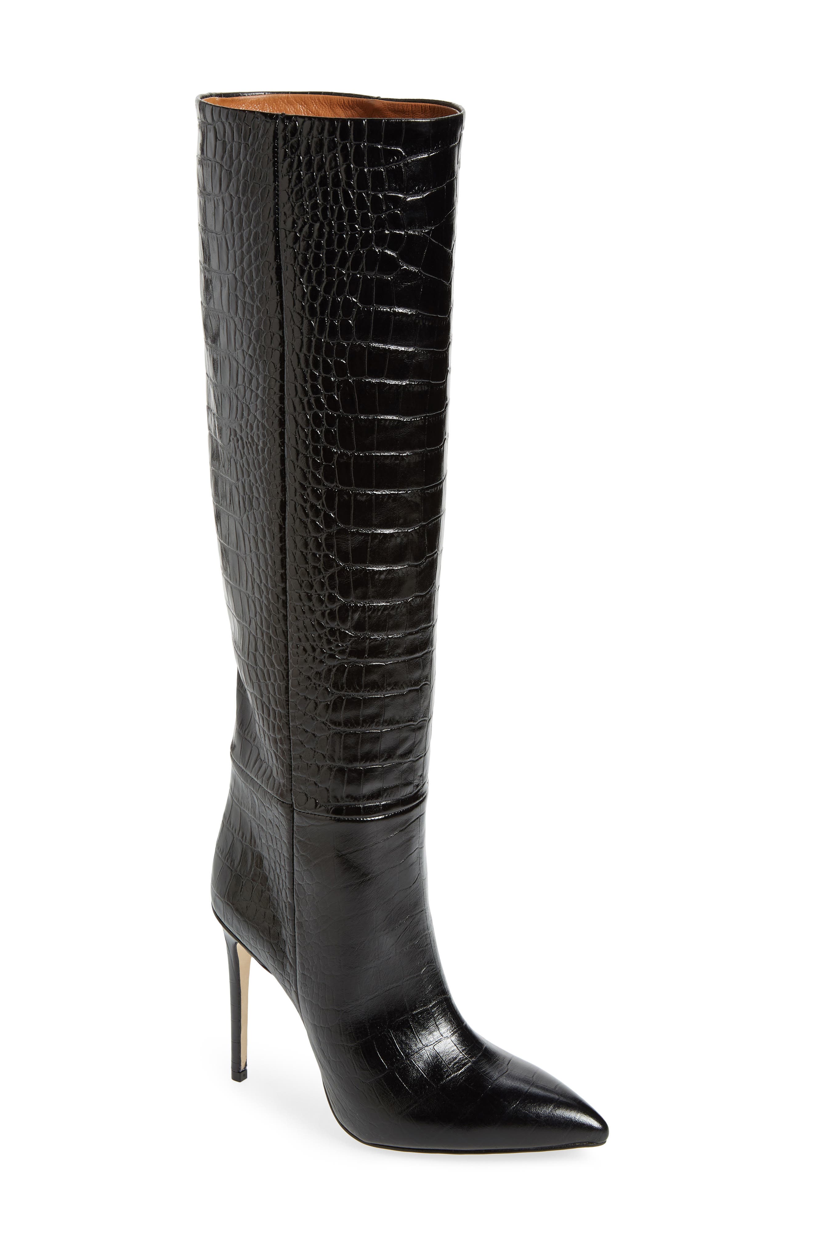 pointed croc boots