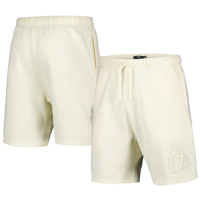 Pro Standard Cream Baltimore Orioles Neutral Fleece Shorts In Cream