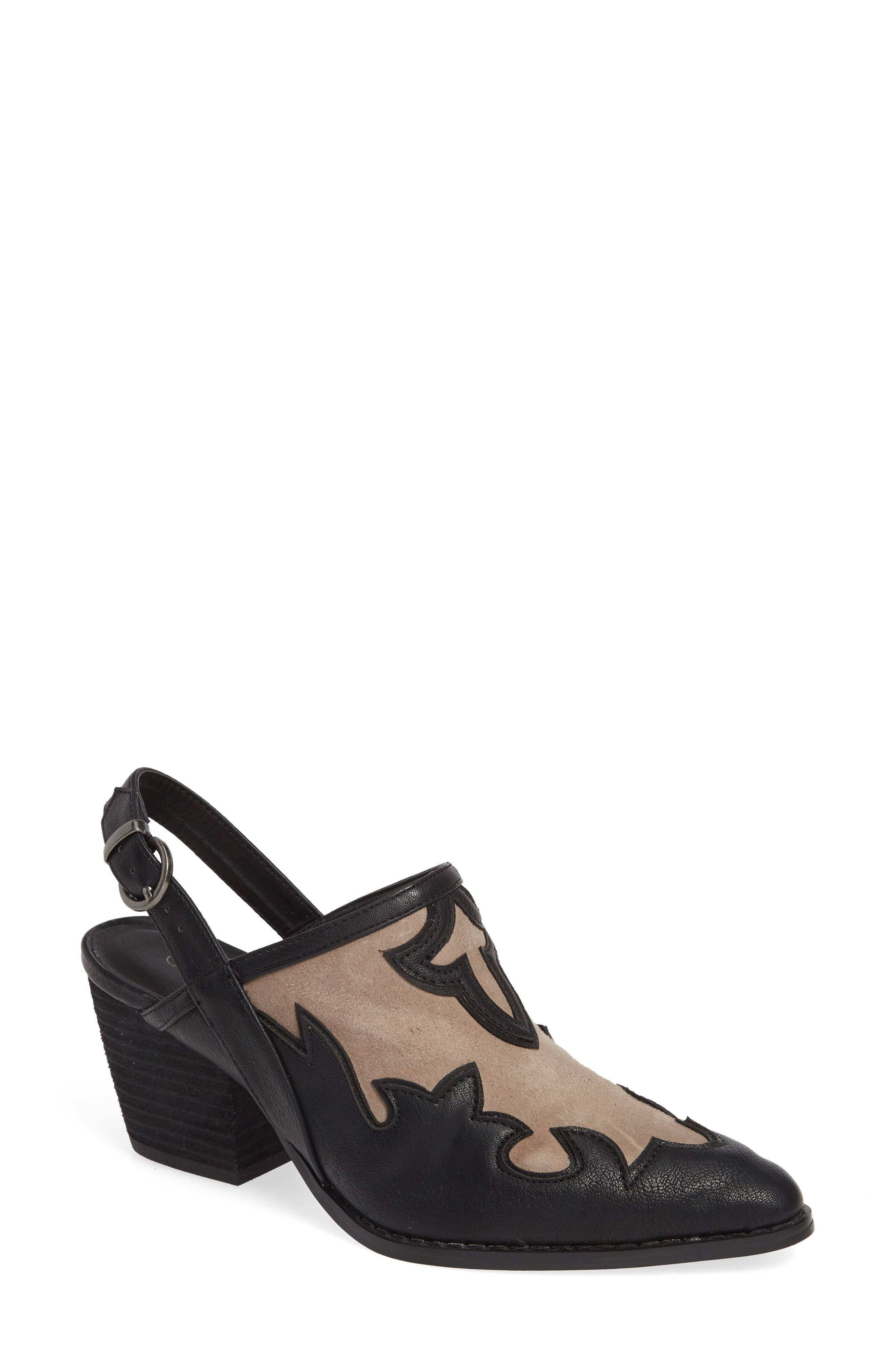 Coconuts By Matisse Long Road Slingback Mule- Black