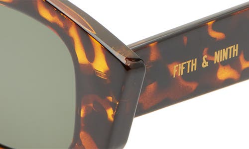 Fifth & Ninth Zaria 55mm Geometric Sunglasses In Torte/black