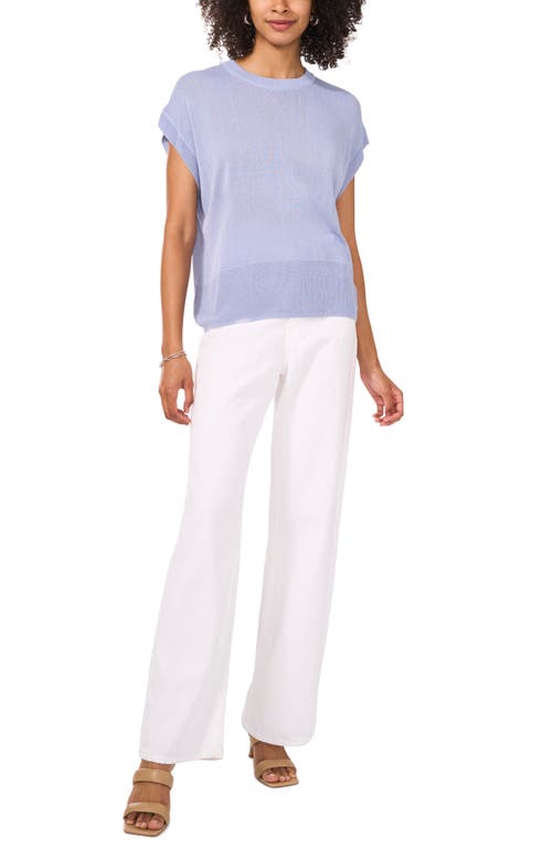 VINCE CAMUTO VINCE CAMUTO SHORT SLEEVE CREWNECK SWEATER 