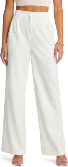 Open Edit Relaxed Waist Wide Leg Trousers