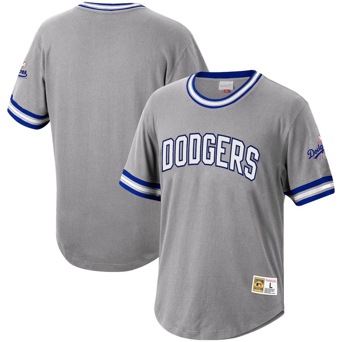 Mitchell & Ness Men's Mitchell & Ness Gray Los Angeles Dodgers Cooperstown Collection Wild Pitch