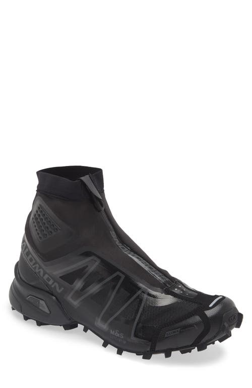 Salomon Snowcross Waterproof Running Shoe In Black