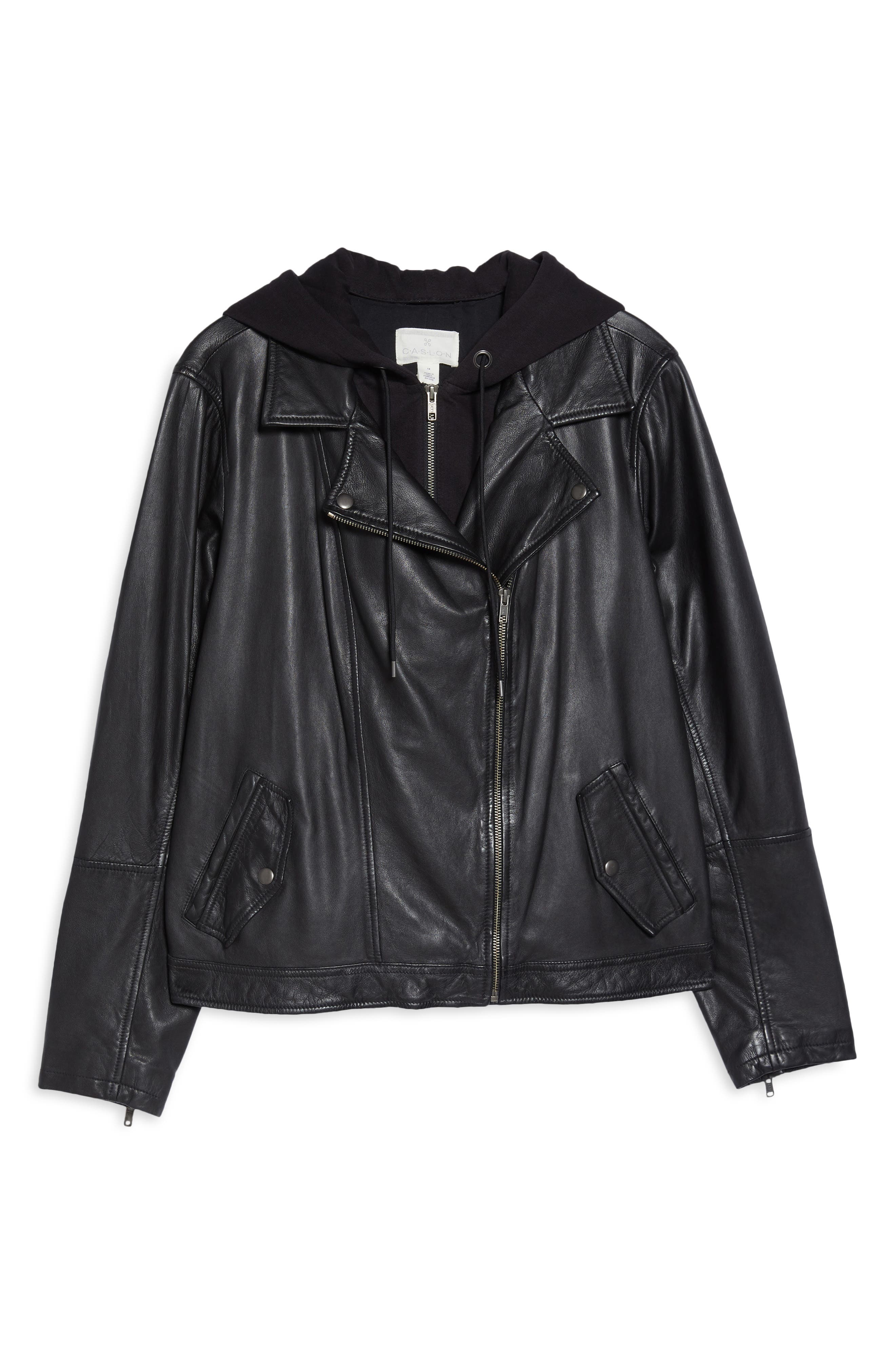 caslon leather jacket