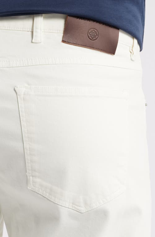 Jack Victor Stretch Cotton Five Pocket Pants In White