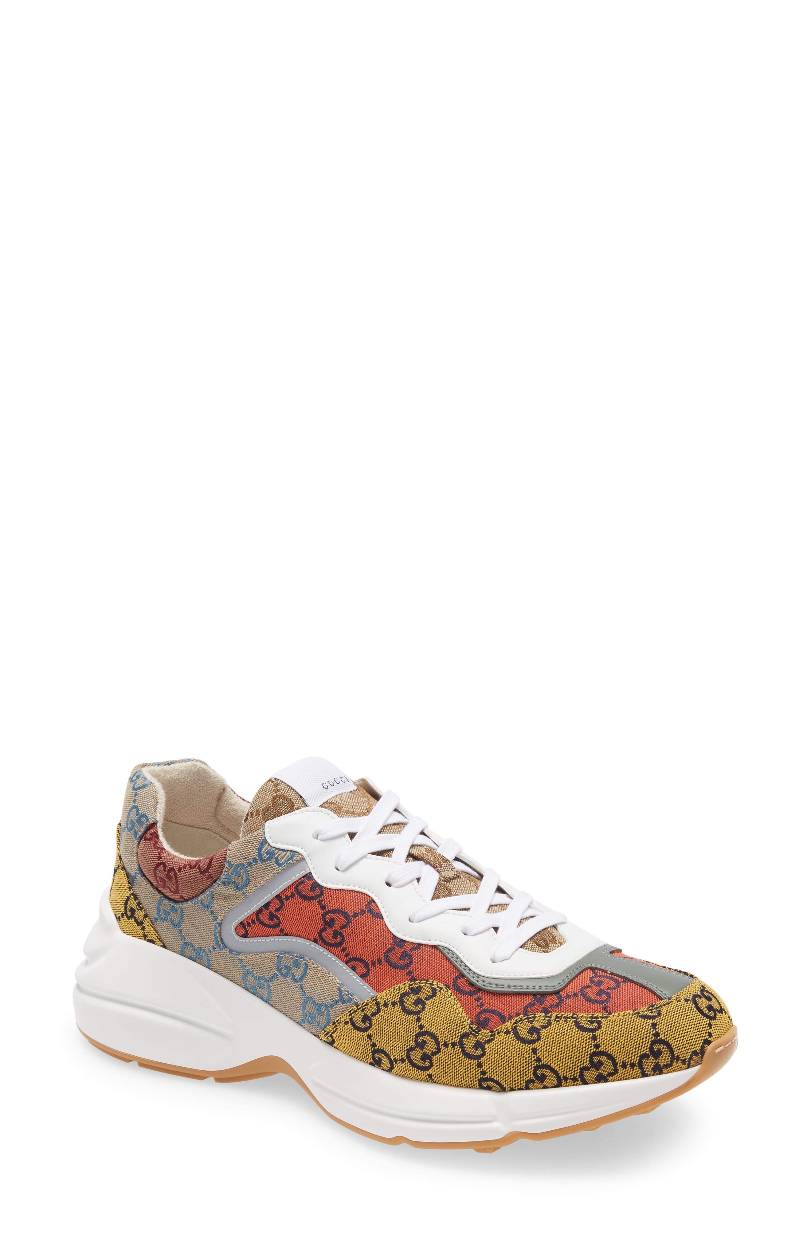 gucci multicolor rhyton sneakers