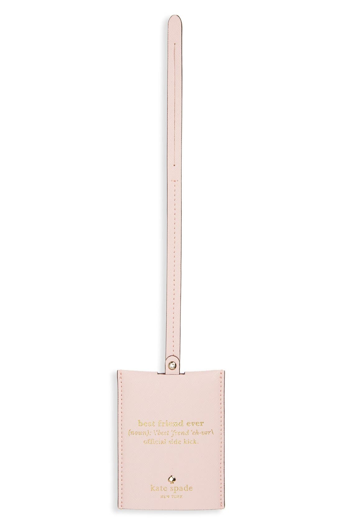 kate spade luggage tag