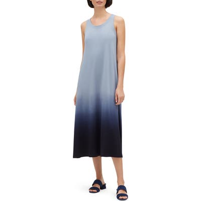 Lafayette 148 New York Ross Ombre Midi Tank Dress, Blue