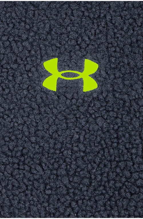 Under Armour Kids' Faux Shearling Zip Hoodie & Fleece Pants Set In Downpour Gray