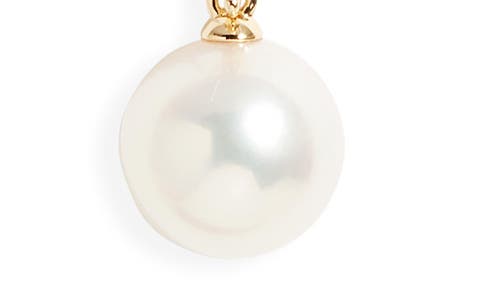 Mikimoto Morning Dew Akoya Pearl & Diamond Pendant Necklace In Yellow Gold/diamond/pearl