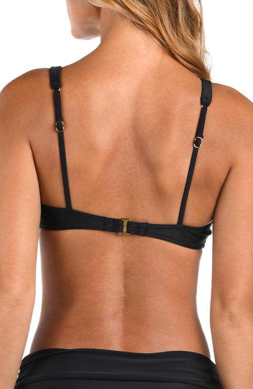 L Agence L'agence Lexie Solids Bikini Top In Black