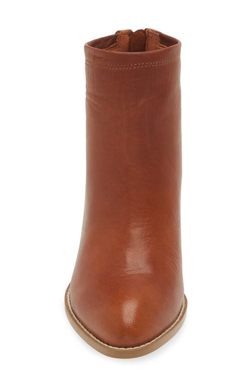 Chocolat Blu Alanna Bootie In Brown Leather