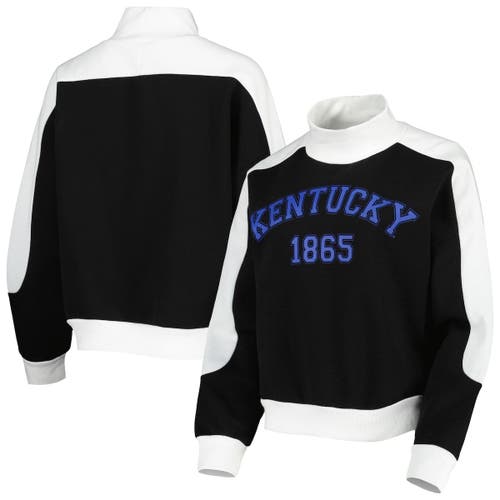 Women's Gameday Couture Black Kentucky Wildcats Make it a Mock Sporty Pullover Sweatshirt