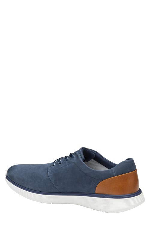 Johnston & Murphy Waterproof Xc4 Prentiss 2 Plain Toe Shoe In Navy Tumbled Nubuck