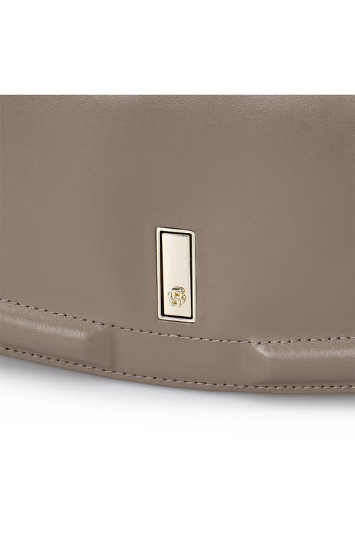 Hugo Boss Hugo Ariell Leather Clutch In Medium Brown