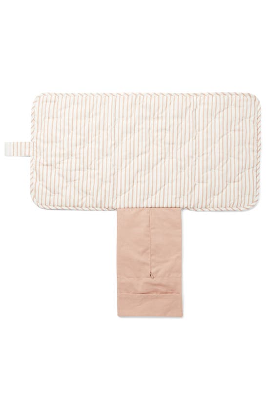 Pehr On The Go Coated Organic Cotton Changing Pad In Petal