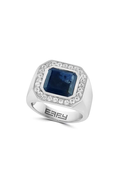 Effy men's hot sale sapphire ring