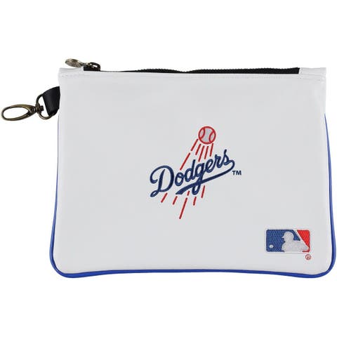 Logo Brands Los Angeles Dodgers Crosshatch Can Cooler Tote