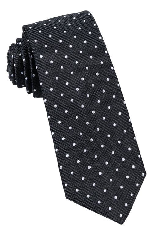 W. R.K Classic Dot Silk Tie in Black