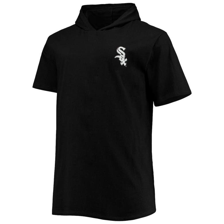 Profile Men's Black Chicago White Sox Big & Tall Jersey Short Sleeve Pullover Hoodie T-Shirt