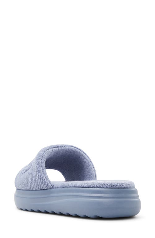 Shop Roxy Gelato French Terry Slide Sandal In Blue