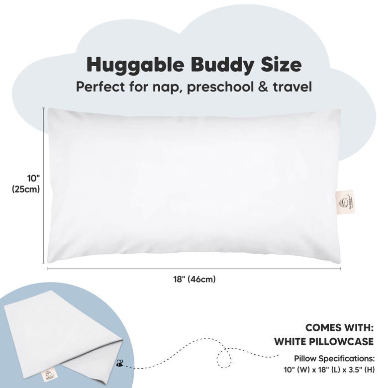 Shop Keababies Buddy Toddler Pillow In Soft White