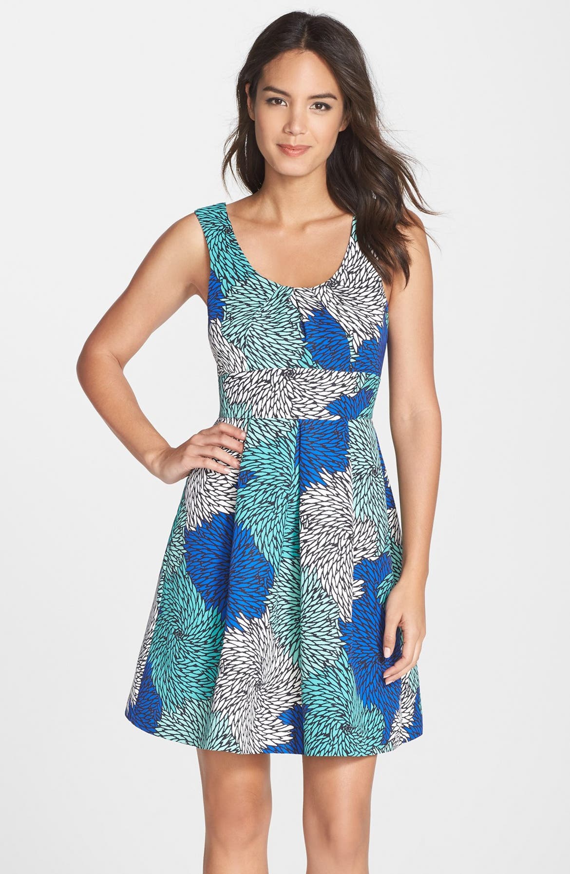 Plenty by Tracy Reese 'Ania' Floral Print Fit & Flare Dress (Regular ...