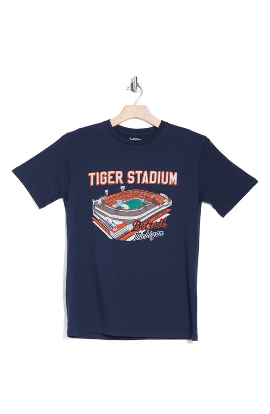 Shop American Needle Tiger Stadium Graphic T-shirt In Navy