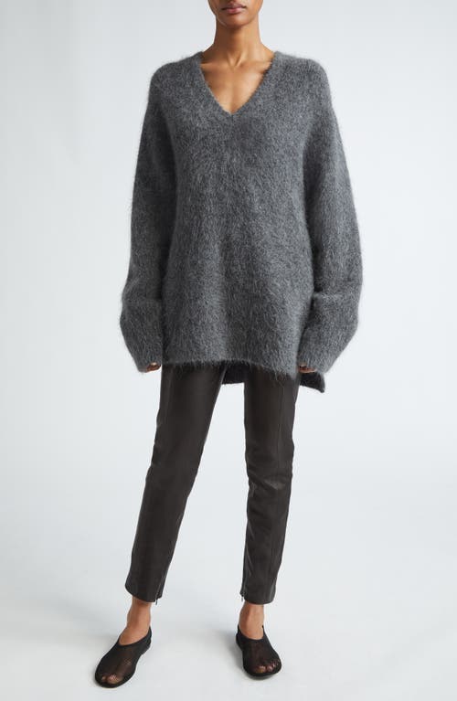 LOULOU STUDIO LOULOU DE SAISON GOTO OVERSIZE ALPACA BLEND V-NECK SWEATER 