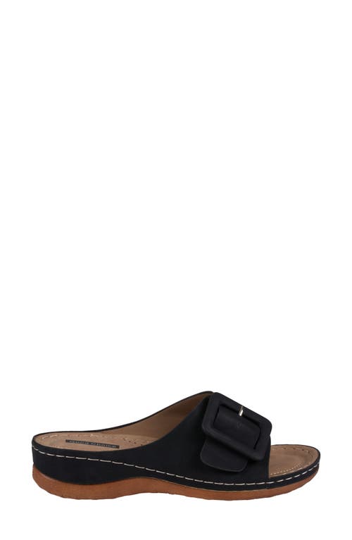 Good Choice New York Hamden Platform Slide Sandal In Black